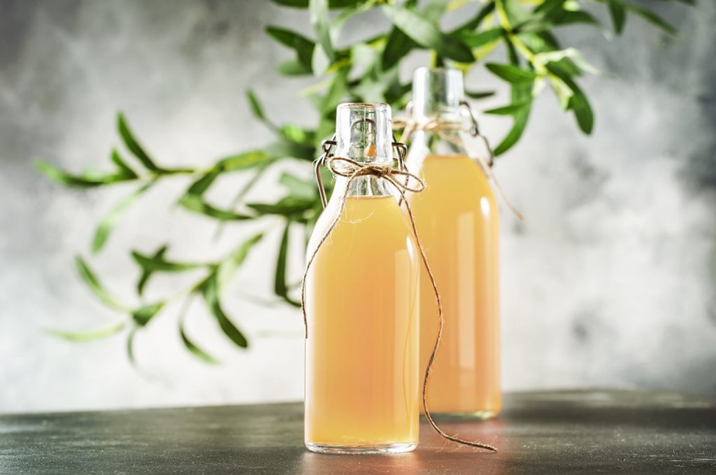 Jun, le kombucha au miel, dans un bocal