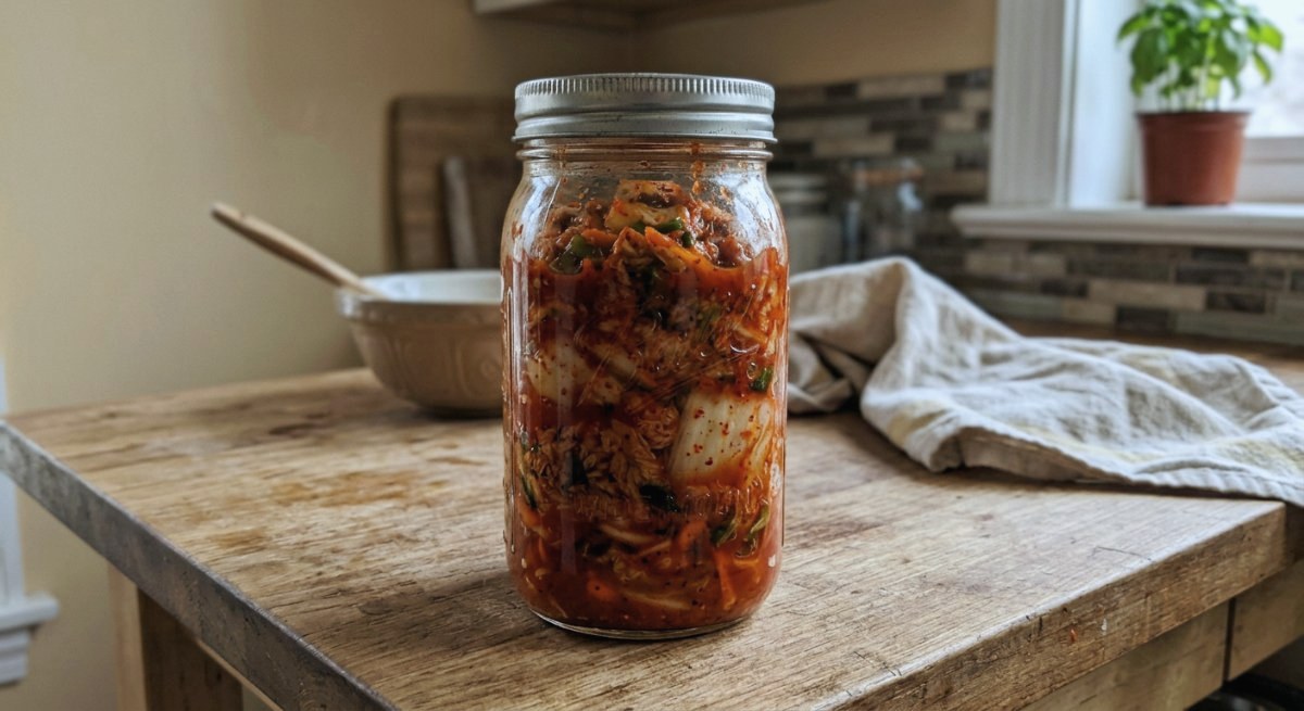 Bocal de kimchi maison